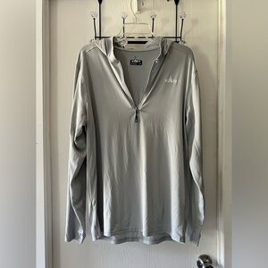 Habit Solar-Factor Performance Men's Gray Long Sleeve Hoodie Shirt